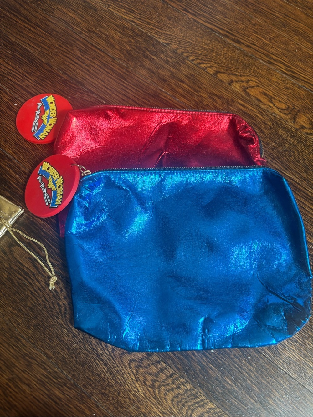 MAC Cosmetics Wonder Woman Lot - ring, cosmetic pouches, and mirror